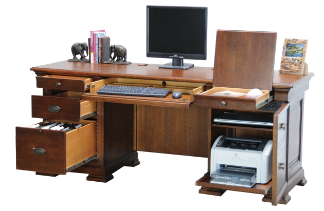 Executive office desk woodworking plans Plans DIY How to ...